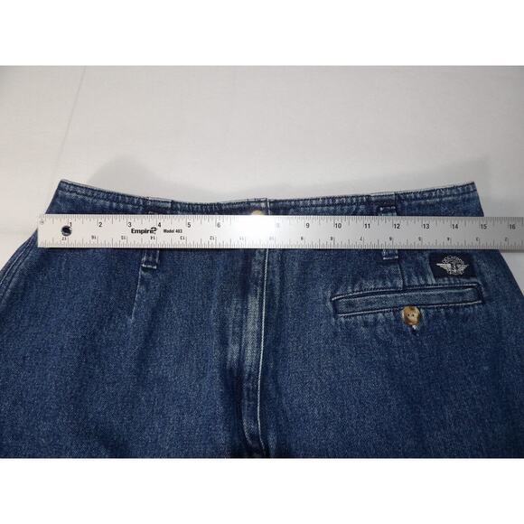 Dockers Denim Skirt Medium Large READ Knee Length Womens High Waisted Pencil V - Picture 12 of 16